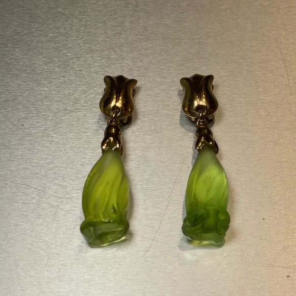 Daum France RARE Jasmine Earring and Necklace Set - Picture 2 of 8